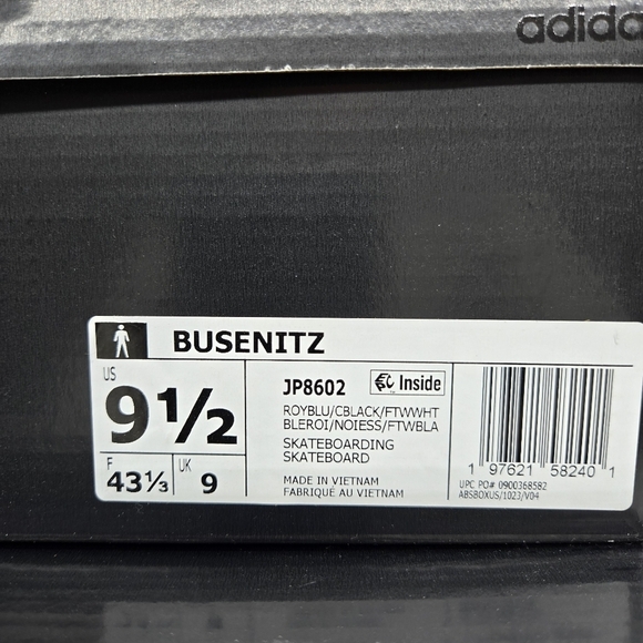 New Adidas Busenitz Pro \'Royal Blue Black\' Men\'s Shoes Size 9.5 main image 4